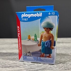 Playmobil | Special Plus #71167: Man with Bath Tub - Toy Figure Playset